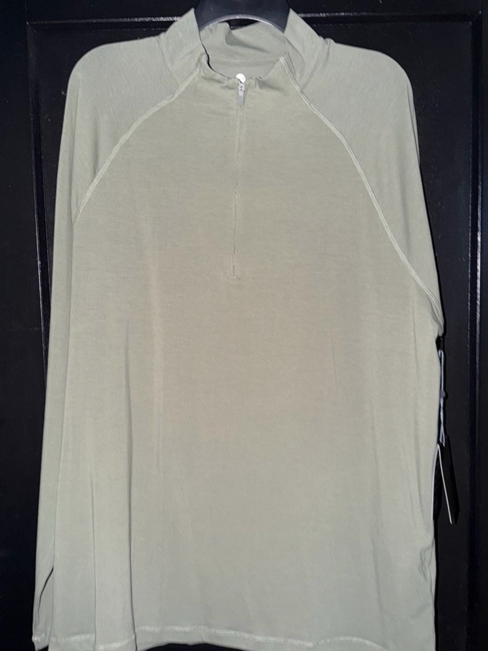 Men's Lightweight Half-Zip Long-Sleeve 1/4 Zip - Sage Green